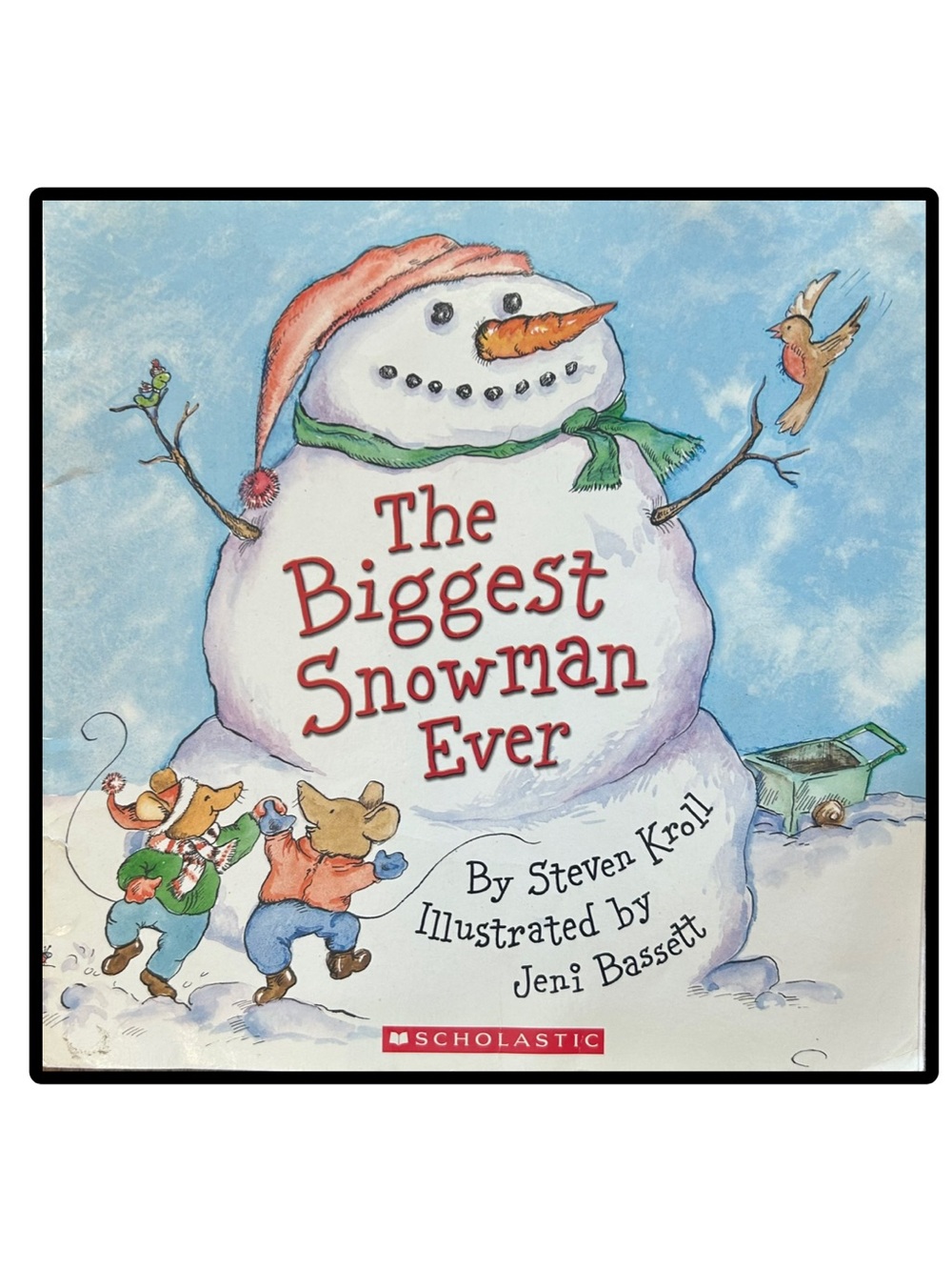 The Biggest Snowman Ever by Steven Kroll Softcover kids book